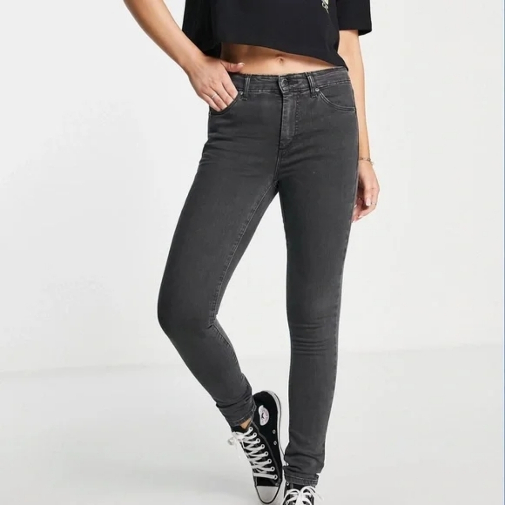 Topshop Leigh Gray‎ Skinny Jeans Modern Fit 26 (#1,530)